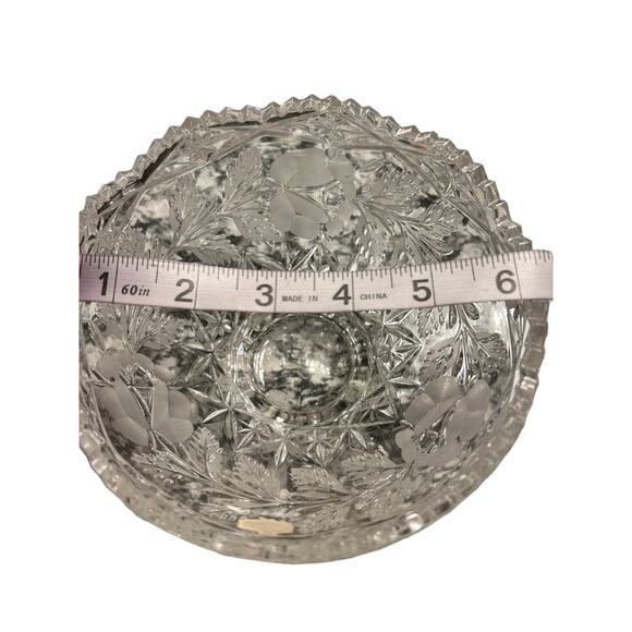 EUC Zajecar Crystal Candy/Trinket Dish with Tag - Picture 3 of 5